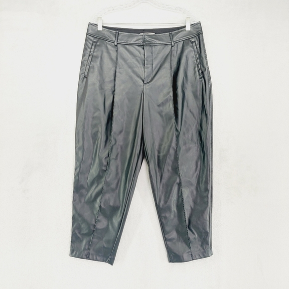 New BCBGeneration Stitched Crease Faux Leather Pants P5078 - Picture 2 of 9